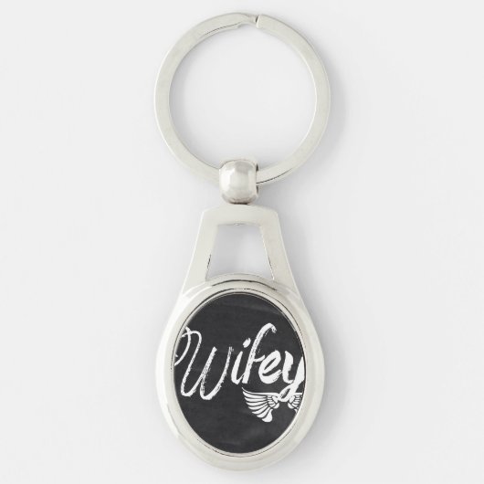 Porte-clés Mme Biker lune de miel wifey (Devant)