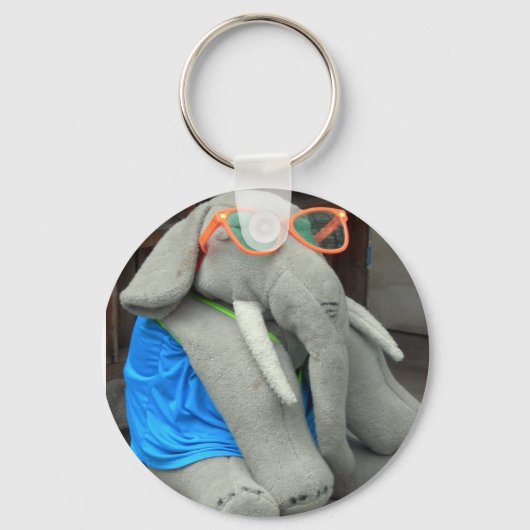 Porte-clés Mme Ella va à la piscine (Recto)