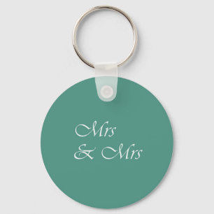 Porte-clés Mme et Mme Typographie