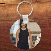 Porte-clés Mme ObamaPortrait (Recto)