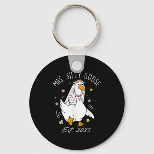 Porte-clés Mme Silly Goose Couple Correspondant Mariage Funny