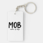 Porte-clés MOB Mère des garçons Mini Fête des Mères (Dos)