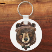 Porte-clés Mode de l'ours aquarelle (Recto)