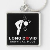 Porte-clés Mode de survie COVID LONG (Devant)