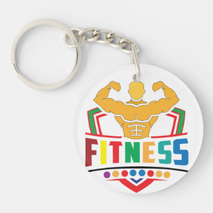 Porte-clés Mode de vie Fitness – S'entraîner fort rester fort