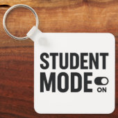 Porte-clés Mode Étudiant Activé – Motivation Drôle pour les É (Recto)