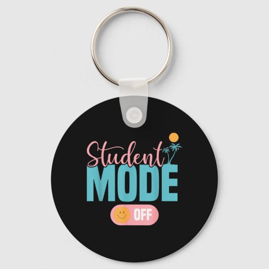 Porte-clés Mode Étudiant Drôle Désactivé Dernier Jour D'école (Recto)