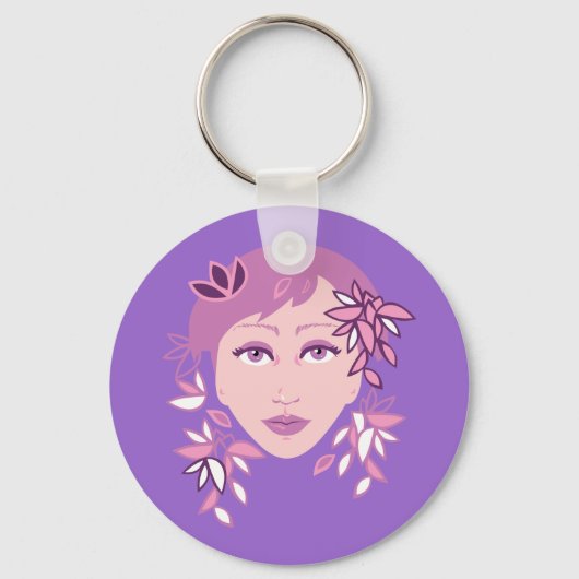 Porte-clés Mode florale (Recto)