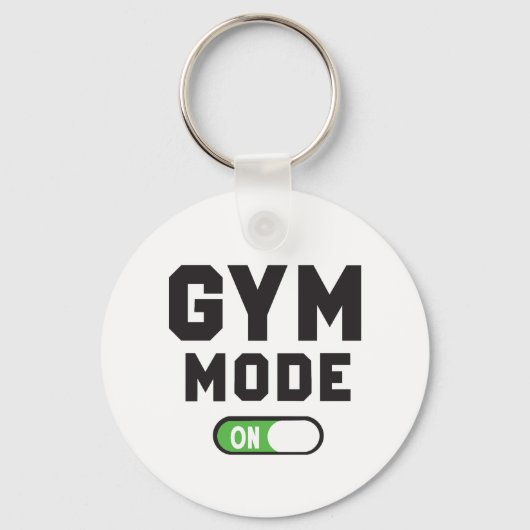 Porte-clés Mode Gym - Entraînez-vous fort, restez fort (Recto)