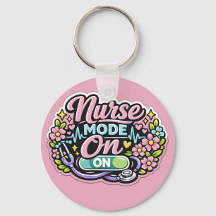 Porte-clés Mode infirmière activé Cadeau drôle pour infirmièr