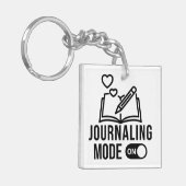 Porte-clés Mode Journalisation Activé Journal Intime Écriture (Devant gauche)