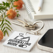 Porte-clés Mode Journalisation Activé Journal Intime Écriture (Devant Droit)