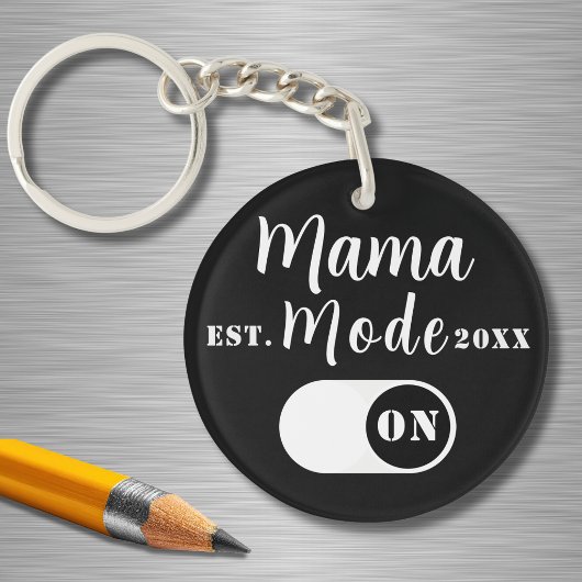 Porte-clés Mode Maman ON Cadeau, Année d'Est, Personnalisé Ma