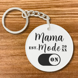 Porte-clés Mode Maman ON Souvenir, Année d'Est Maman Personna