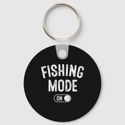 Porte-clés Mode Pêche Activé Cadeau Drôle de Pêcheur Papa Pêc (Recto)