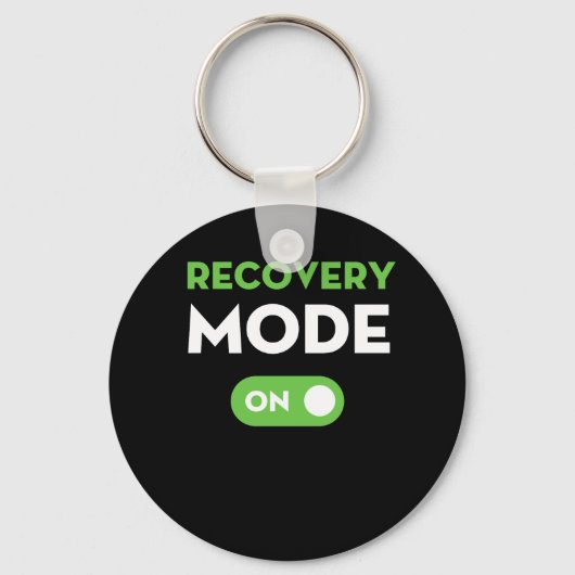 Porte-clés Mode Récupération Sur Obtenir Bien Cadeaux Drôle B (Recto)