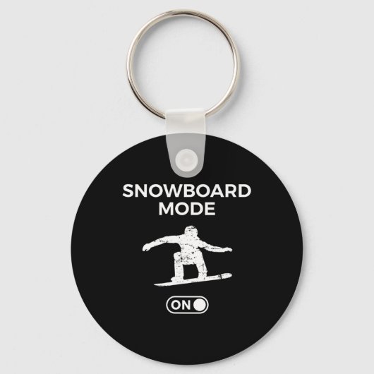 Porte-clés Mode Snowboard Sur La Citation Snowboard Snowboard (Recto)