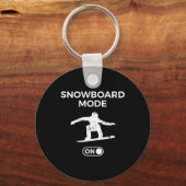 Porte-clés Mode Snowboard Sur La Citation Snowboard Snowboard (Recto)
