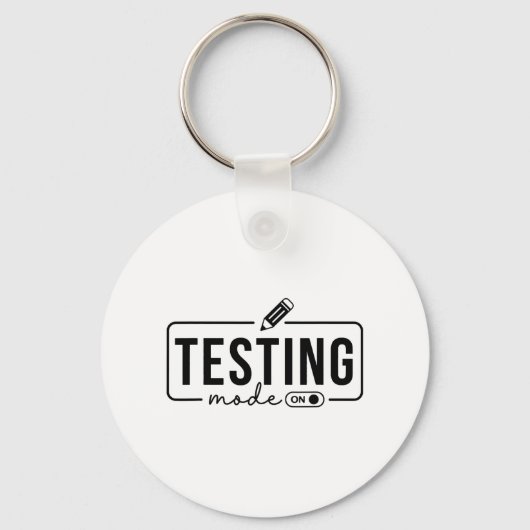 Porte-clés Mode Test De Chemise D'Enseignant De Jour Sur Les (Recto)