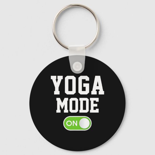 Porte-clés Mode Yoga Activé Drôle Yogini Yogi (Recto)