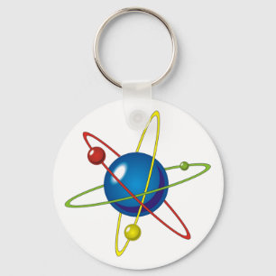 Porte-clés Modèle coloré de l'Atom