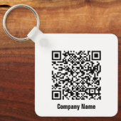 Porte-clés Modèle commercial noir et blanc QR Code (Recto)