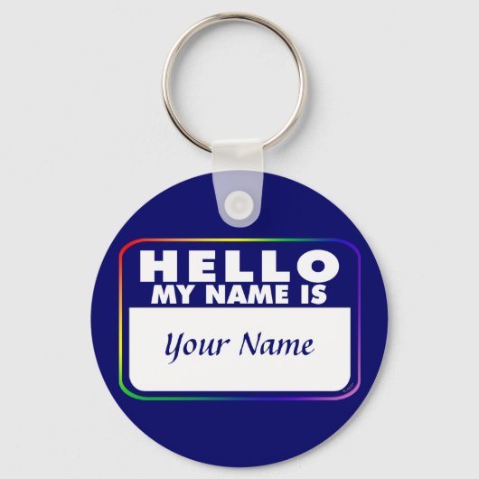 Porte-clés Modèle de balise de nom (Recto)