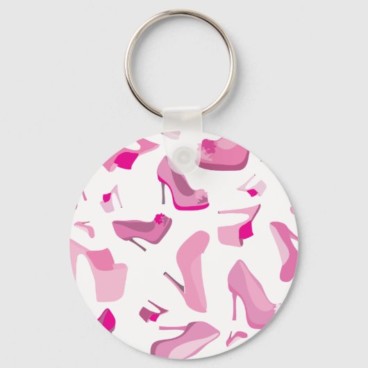 Porte-clés Modèle de chaussure rose décoratif (Recto)