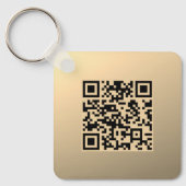 Porte-clés Modèle de code QR instantanément modifiable | Faux (Recto)