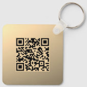 Porte-clés Modèle de code QR instantanément modifiable | Faux (Dos)