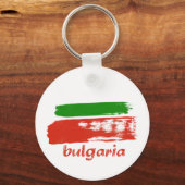 Porte-clés Modèle de drapeau de grunge bulgare (Recto)