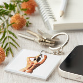 Porte-clés Modèle de fitness Tanlines Thunder_Cove (Devant Droit)