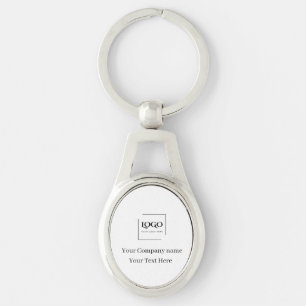 Porte-clés Modèle de logo personnalisé élégant