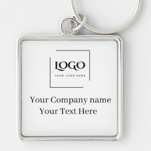 Porte-clés Modèle de logo personnalisé élégant