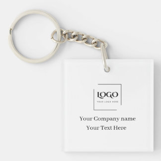 Porte-clés Modèle de logo personnalisé élégant