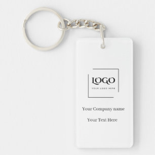 Porte-clés Modèle de logo personnalisé élégant