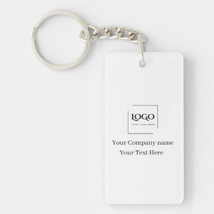 Porte-clés Modèle de logo personnalisé élégant