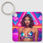 Porte-clés Modèle de maillot de bain holographique (Recto)