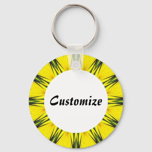 Porte-clés Modèle de Mandala Daisy 29 (Recto)
