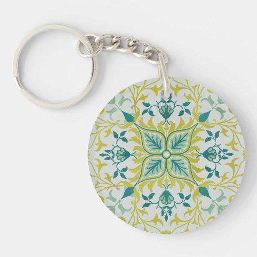 Porte-clés Modèle de plafond vert citron sans couture de Will (Devant)