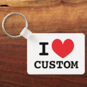 Porte-clés Modèle de porte - clé de coeur (Verso)