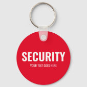 Porte-clés Modèle de sécurité de texte et de conception perso (Recto)