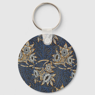 Porte-clés modèle de tapisserie tulipe et saule de william mo
