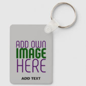 PORTE-CLÉS MODÈLE DE TEXTE D'IMAGE ASH SIMPLE MODERNE (Verso)