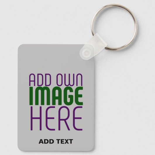 PORTE-CLÉS MODÈLE DE TEXTE D'IMAGE ASH SIMPLE MODERNE (Verso)