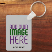 PORTE-CLÉS MODÈLE DE TEXTE D'IMAGE ASH SIMPLE MODERNE (Verso)