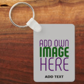 PORTE-CLÉS MODÈLE DE TEXTE D'IMAGE ASH SIMPLE MODERNE (Recto)