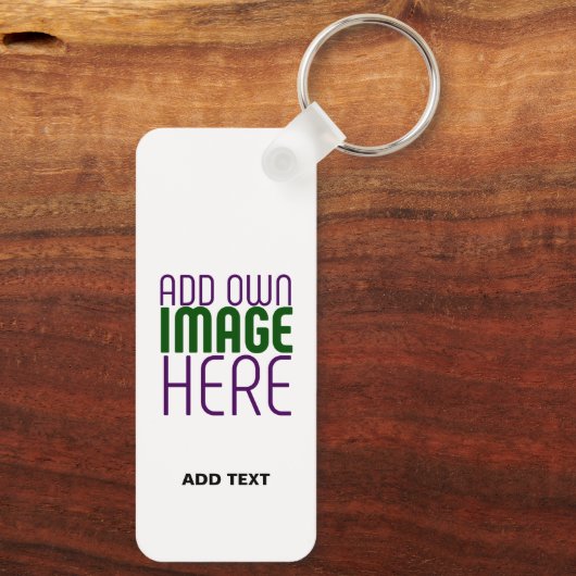 PORTE-CLÉS MODÈLE DE TEXTE D'IMAGE BLANCHE SIMPLE MODERNE (Verso)