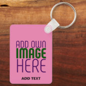 PORTE-CLÉS MODÈLE DE TEXTE D'IMAGE CHAUD MODERNE ÉDITABLE (Verso)
