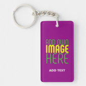 PORTE-CLÉS MODÈLE DE TEXTE D'IMAGE SIMPLE MODERNE MODIFIABLE (Devant)